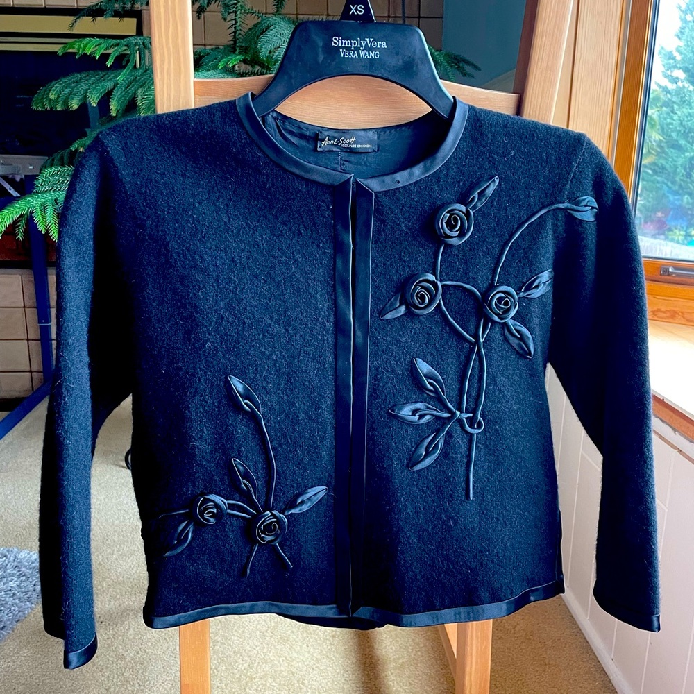 Vintage Anne Scott 100% Cashmere XS Cardigan